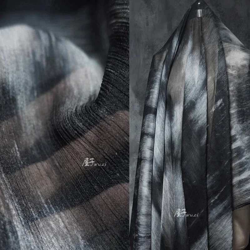 Summer Clothing Wholesale - Kırışık Dokulu Kumaş, Tie-Dye Boyalı, Gradyanlı,